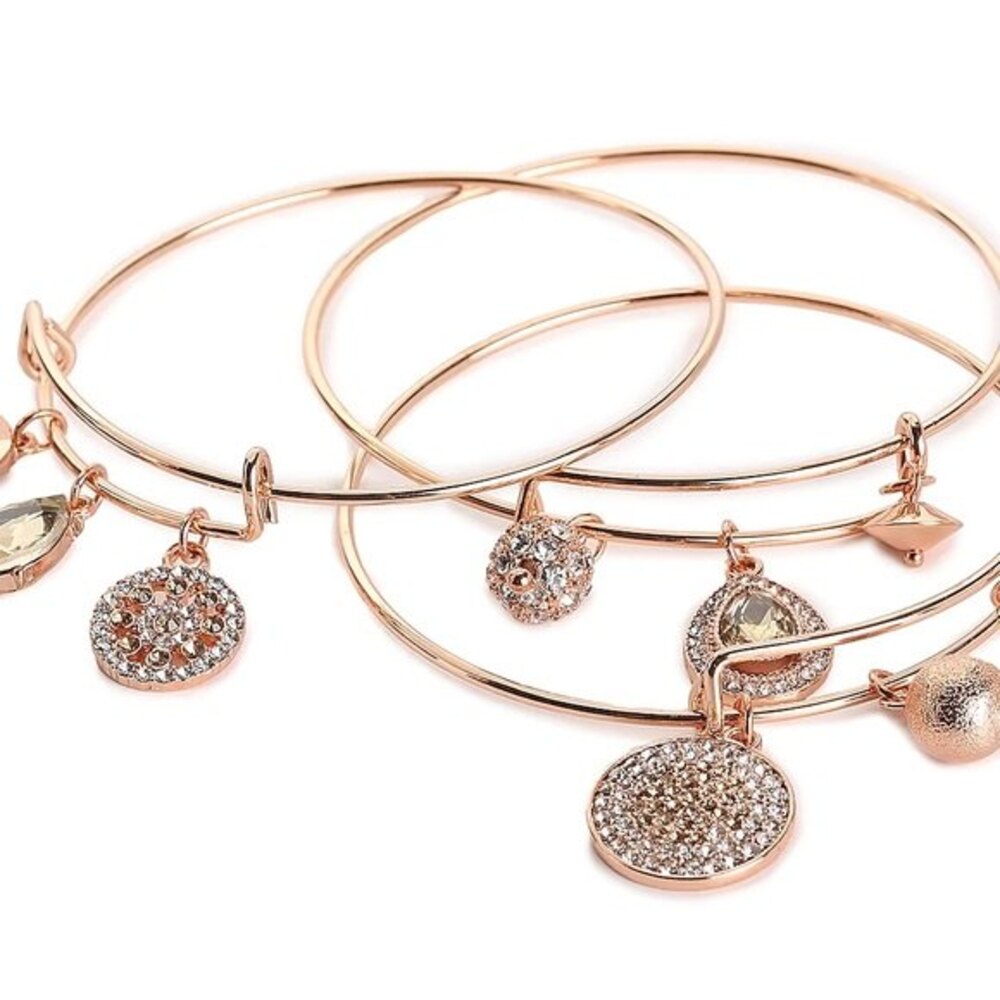 Kelly & Katie Charm Bracelet Rose Gold